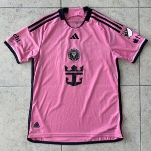 Inter Miami CF Messi 10 Soccer Jersey MENS LARGE Adidas Pink NWOT